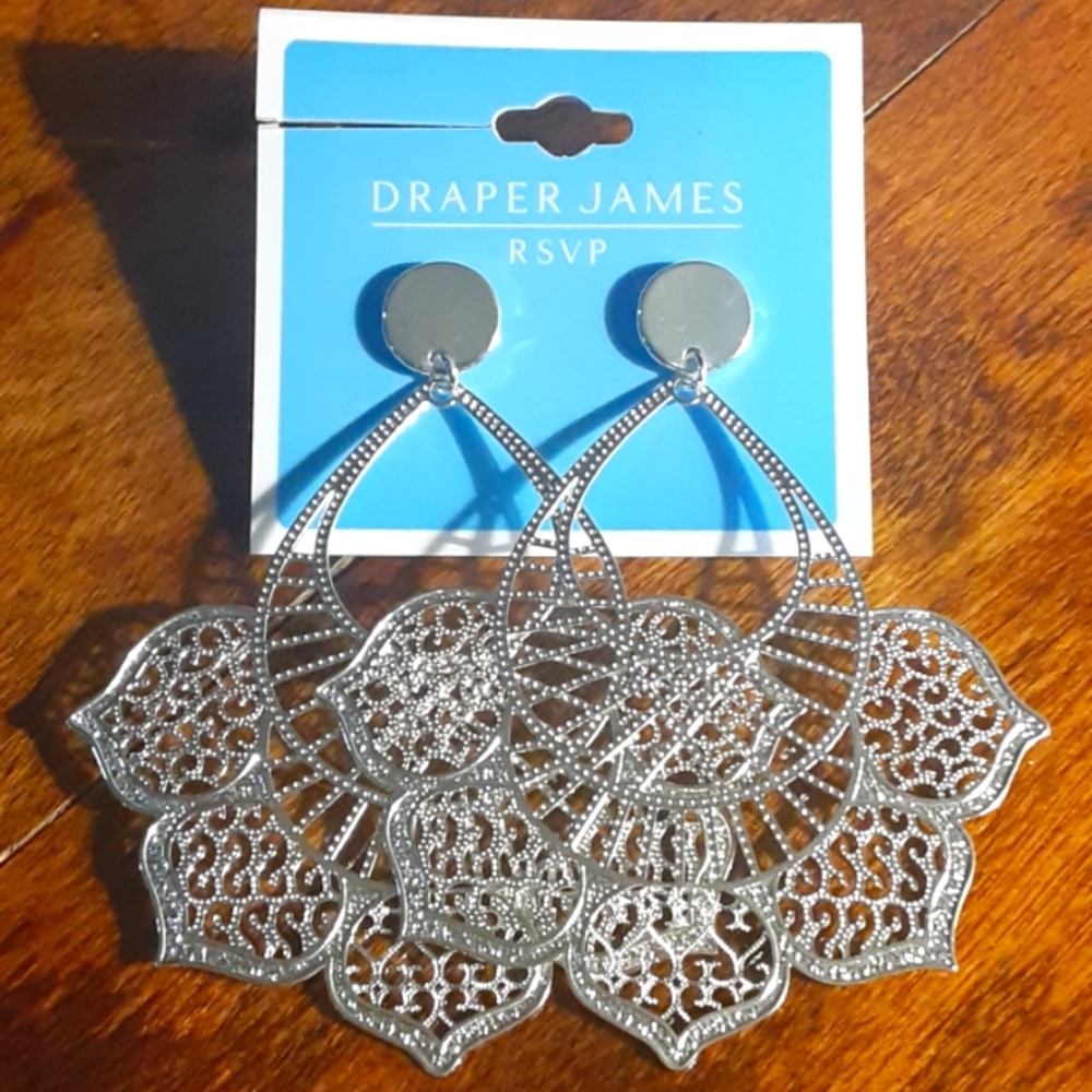 Draper James Silver Dangle Earrings